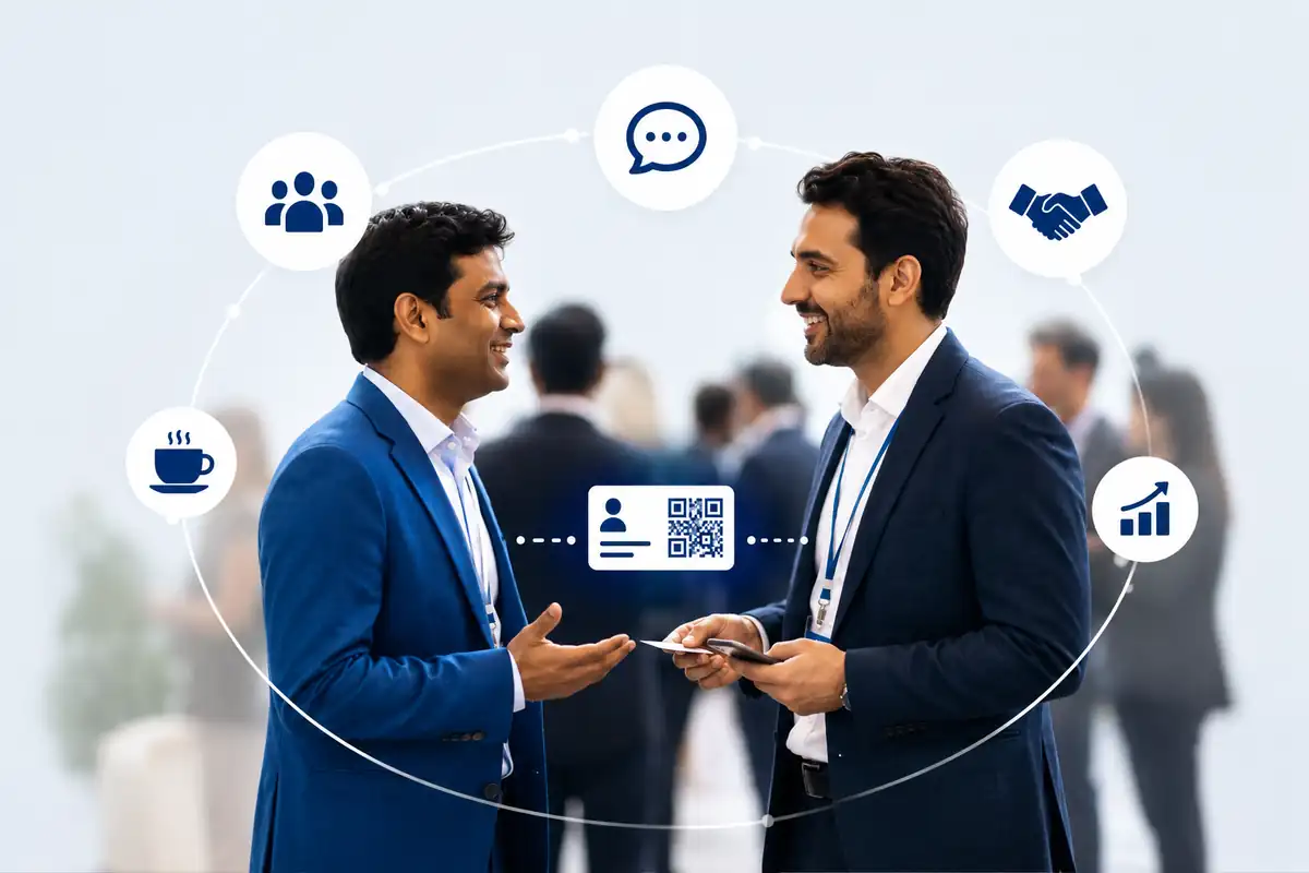 Two professionals meeting and beginning a business relationship